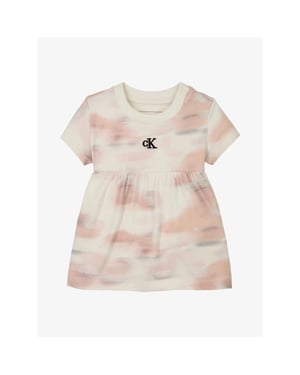 Calvin Klein Meisjes jurk tie dye roze