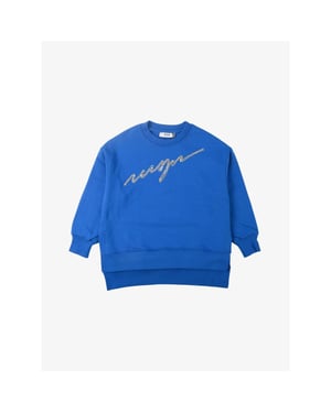 Msgm Meisjes jurk strass logo