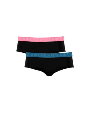 Muchachomalo Meisjes 2-pack hipster effen