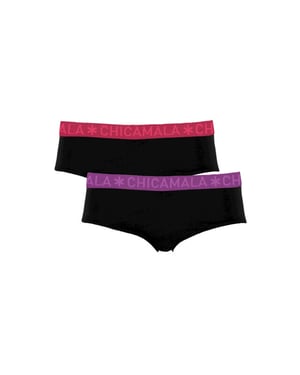 Muchachomalo Meisjes 2-pack hipster effen