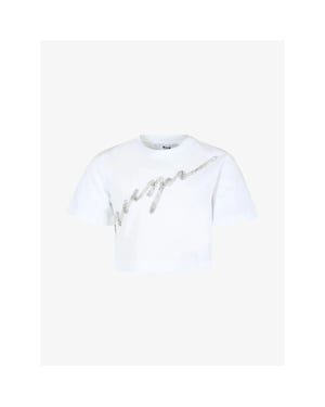 Msgm Meisjes shirt crop wit