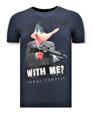 Local Fanatic T-shirt met print shooting duck gun