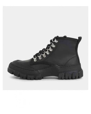 Garment Project Twig high gpw2395 999 black rubberized leather
