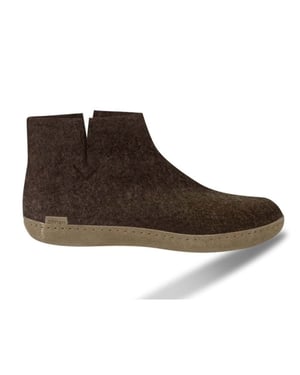 Glerups Low boot leather sole g 04-nature brown