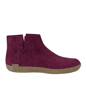 Glerups Low boot leather sole g 07-cranberry