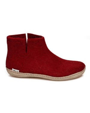 Glerups Low boot leather sole g 08-red