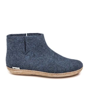 Glerups Low boot leather sole g 10-denim