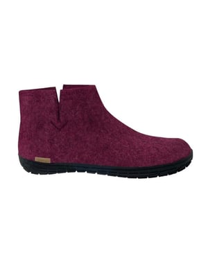Glerups Low boot natural rubber sole gr02 07-cranberry