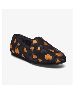 HUMS Leopard suede loafer brown aw2001