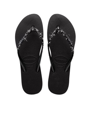 Havaianas Slim glitter ii | black/black teenslippers dames