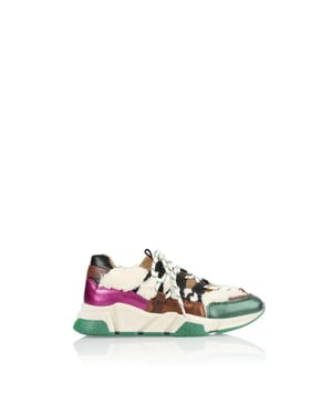 DWRS Label Los angeles teddy b9101-82 off white/dark green 3342