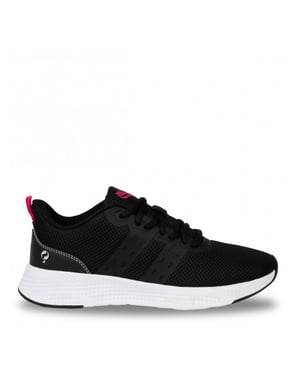 Q1905 Sneaker oostduin zwart/neon roze