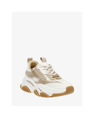 Steve Madden Dames sneaker possession-e coconut milk bronze