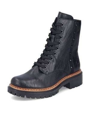 Rieker Kort veterlaarsje 72647-00 black