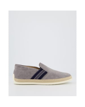 Tod's Heren rafia loafer suede