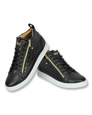 Cash Money Schoenen sneaker croc black gold