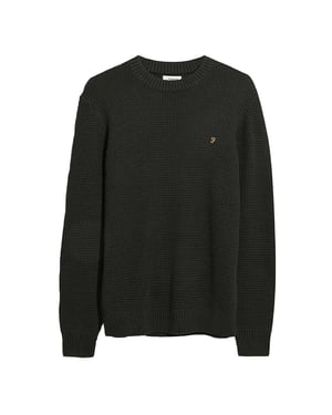 Farah Heren Foraker Crew Neck Sweater (Zwart)