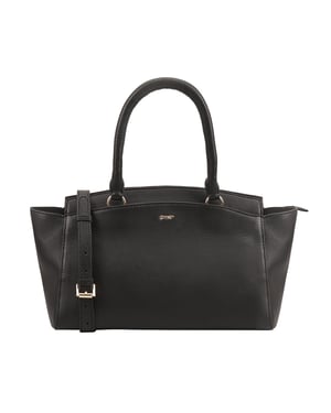 Clarkson Black Leather Shoulder Bag