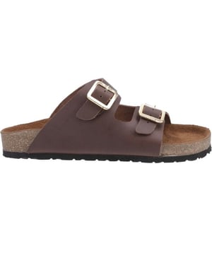 Cotswold Womens/Ladies Lushill Leather Mule Sandals (Brown)
