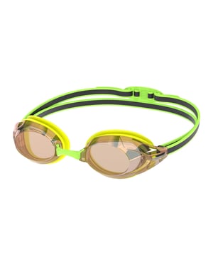 Speedo Uniseks Adult Vanquisher 3.0 Gespiegelde Zwembril (Geel)
