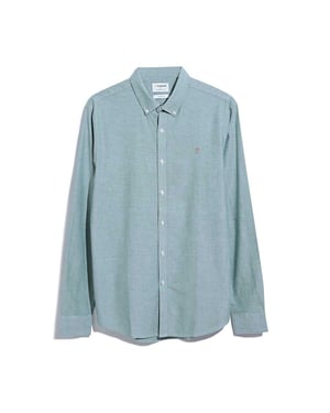 Farah Brewer Slim Shirt för herrar (Grön)