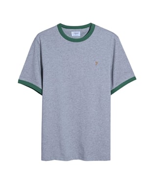 Farah Heren Groves Ringer T-shirt (Grijs)