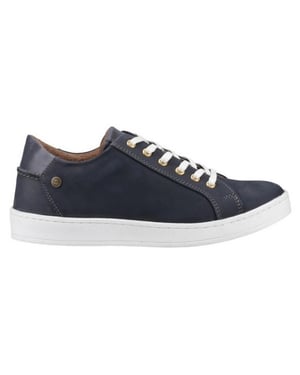 Cotswold Heren Radcot Leren Sneakers (Marineblauw)