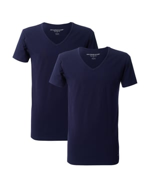 McGregor Premium stretch t-shirt 2-pack v-neck