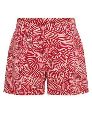 &Co Woman &co women short posie flower stone red multi