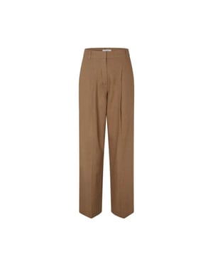 MbyM Cristiana long-m pants brown -
