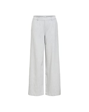 Object objlisa wide pant noos 23037921 light grey melange