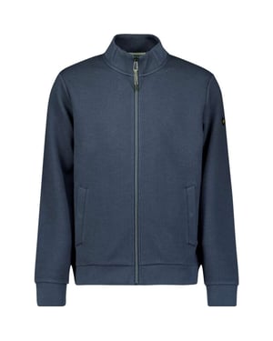 No Excess Sweater full zip stand up-collar re night