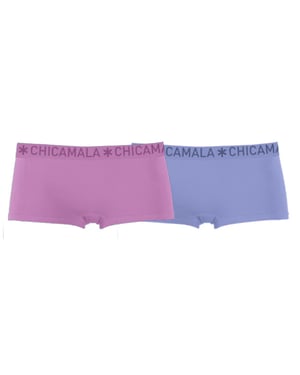 Muchachomalo Girls 2-pack boxer shorts solid