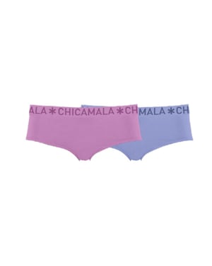 Muchachomalo Girls 2-pack hipster solid
