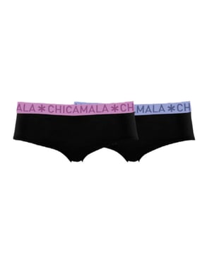 Muchachomalo Girls 2-pack hipster solid