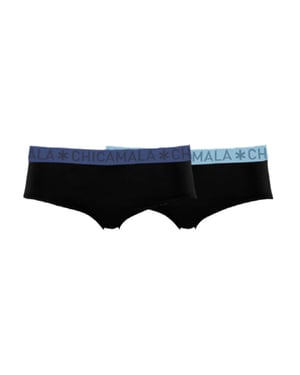 Muchachomalo Girls 2-pack hipster solid