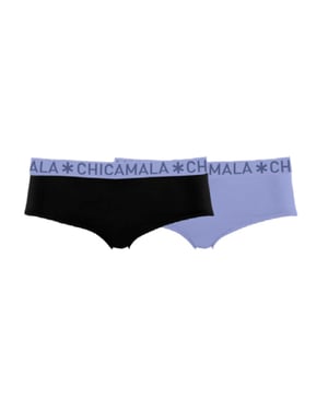 Muchachomalo Girls 2-pack hipster solid