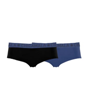 Muchachomalo Girls 2-pack hipster solid