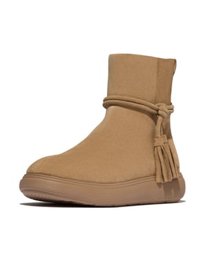 FitFlop Iq-comff tassel suede short boots