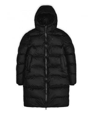 Rains 15070 long puffer jacket black
