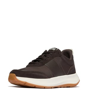 FitFlop F-mode flow sneaker nylon & suede mix