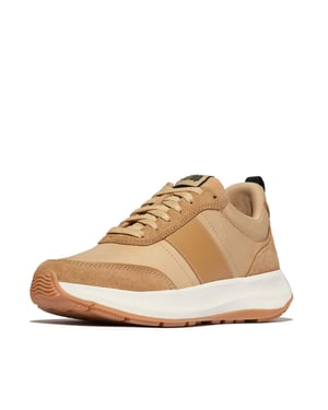 FitFlop F-mode flow sneaker nylon & suede mix
