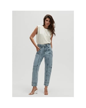 Homage to Denim Vintage blue cargo jeans