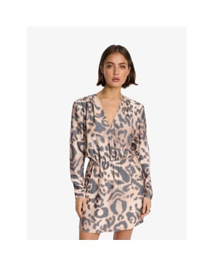 Alix The Label Dames jurk jaguar fake wrap