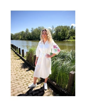 CKS 305503 wtm dress droppy white medium