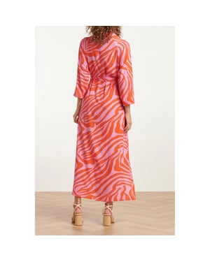 Smashed Lemon 25086 Lange Jurk Dessin