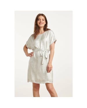 Smashed Lemon 25111 metallic zomerjurk |