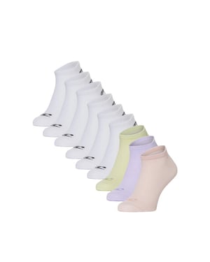 O'Neill Dames sneakersokken 9-pack wit/blossom thistle reed