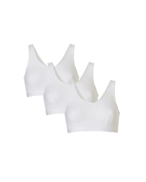 Cotonella Dames bralette bi-elastisch katoen 3-pack