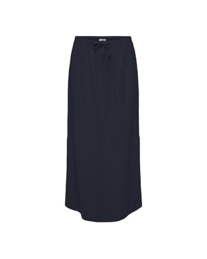 Jacqueline de Yong Jdysay mw maxi slit skirt wvn noos navy